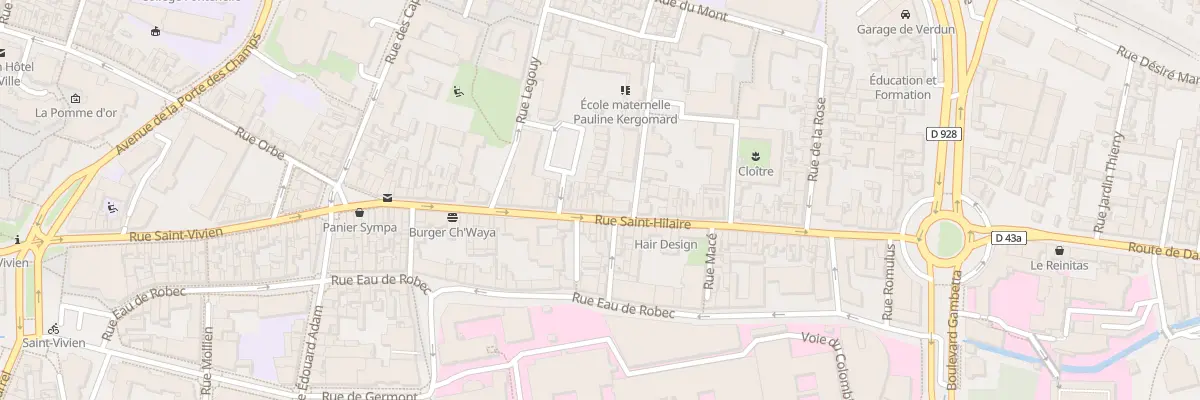 Plan du 78 Rue Saint Hilaire à Rouen