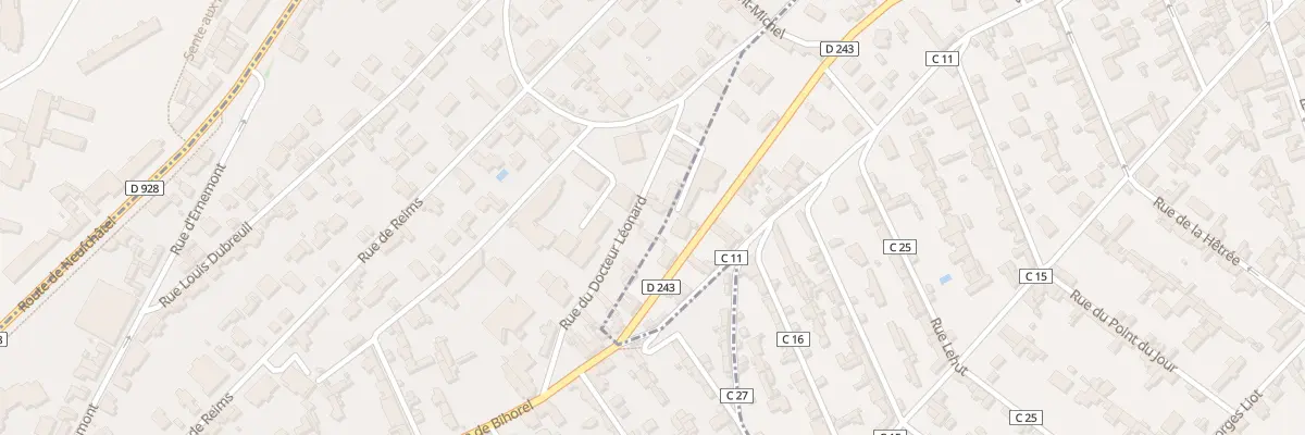Plan du 8 Rue du Doc Leonard à Rouen