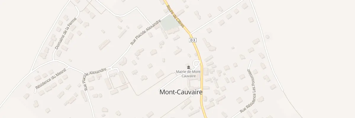 Plan du 7 Rte de Clères à Mont-Cauvaire