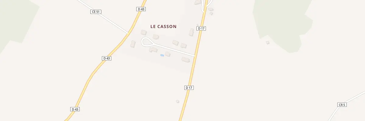 Plan du 5339 Le Casson à Douadic