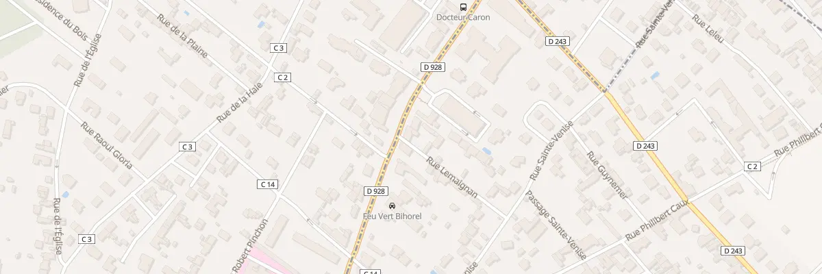 Plan du 3 Rue Lemaignan à Bihorel