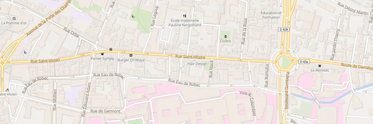 Plan du 69 Rue Saint Hilaire à Rouen