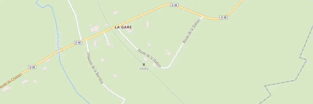 Plan du 9 Rte de la Station à Vaulry