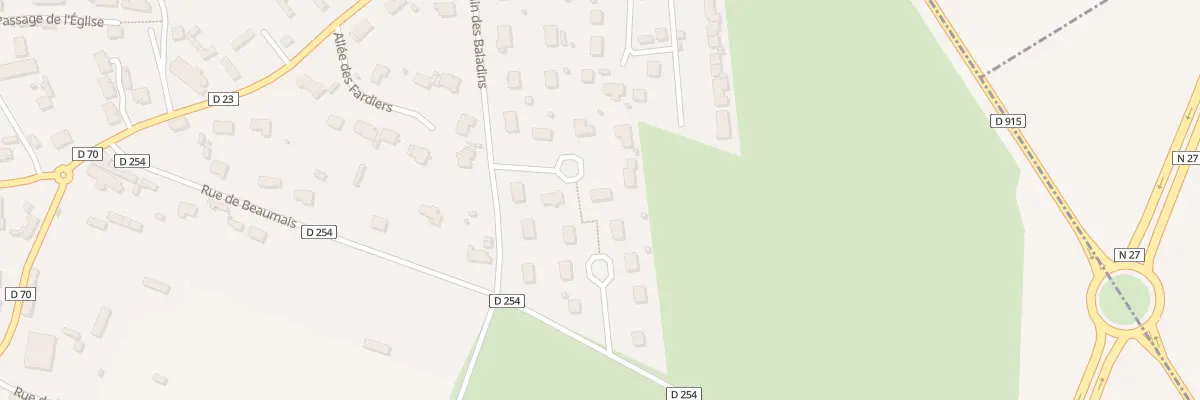 Plan du 13 Che des Baladins à Tourville-sur-Arques
