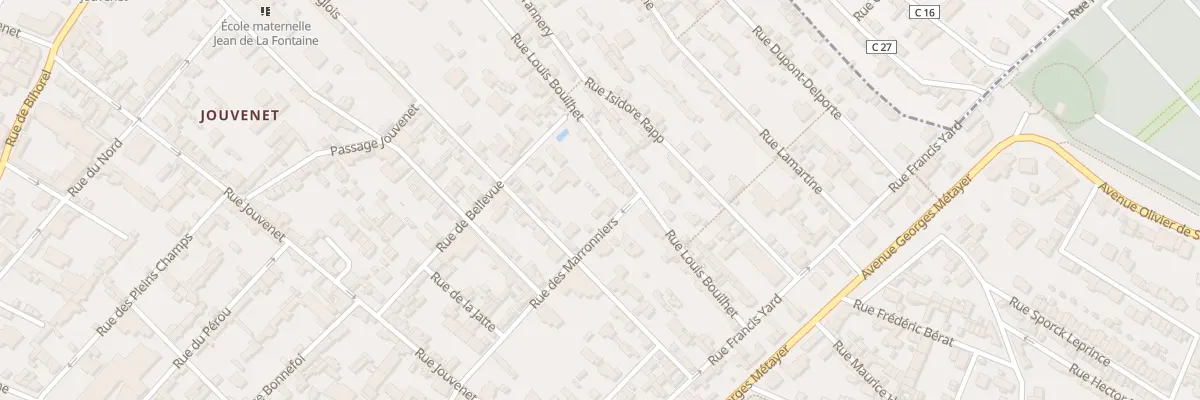 Plan du 13A Rue Louis Bouilhet à Rouen