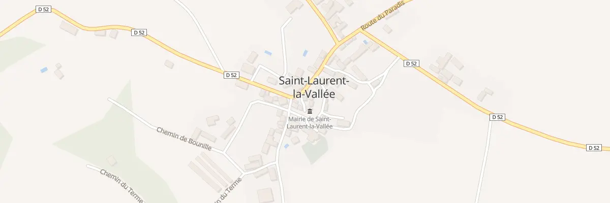 Plan du 61 Le Bourg à Saint-Laurent-la-Vallée