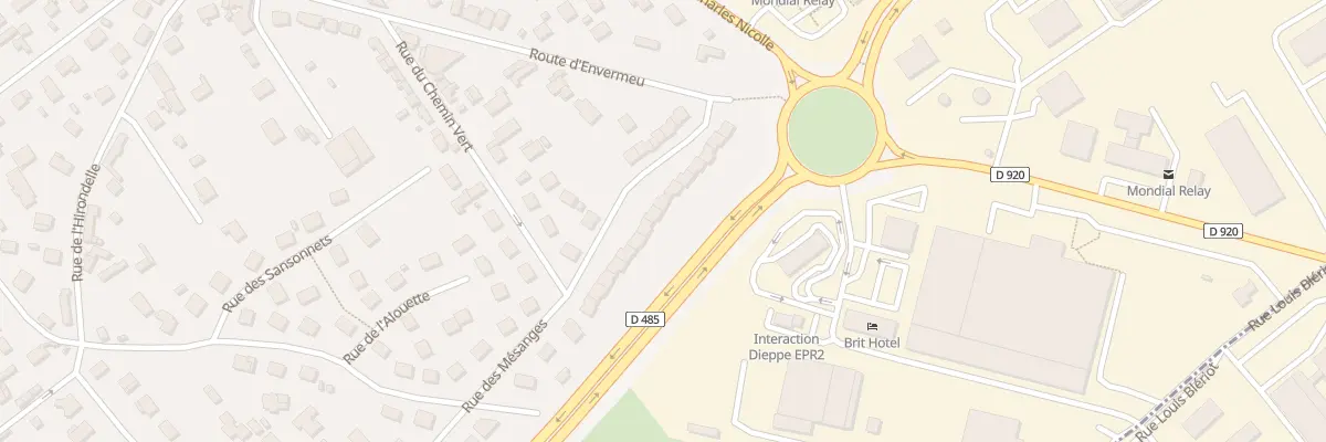 Plan du 15 Rue des Mésanges à Dieppe