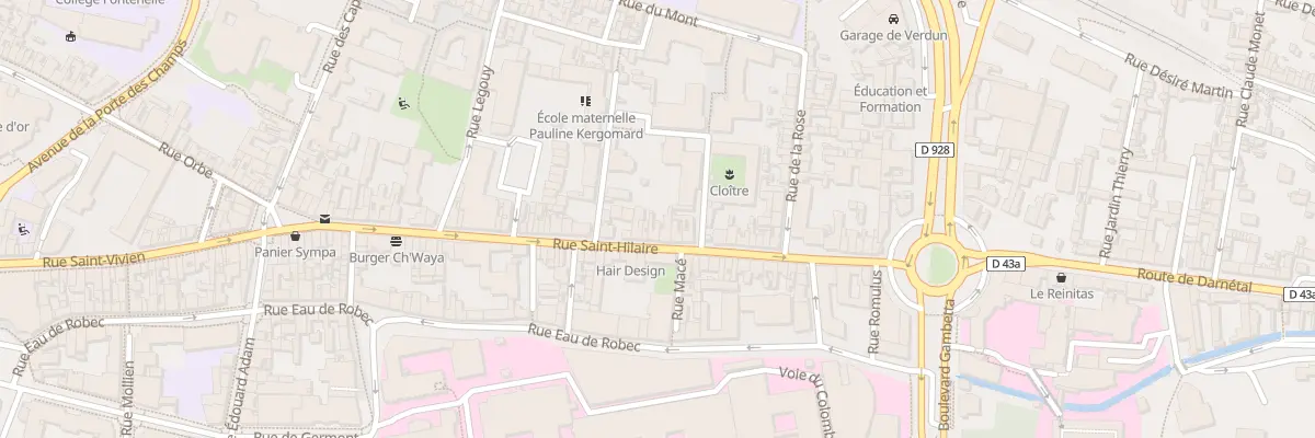 Plan du 56 Rue Saint Hilaire à Rouen