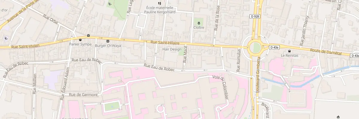 Plan du 55 Rue Saint Hilaire à Rouen