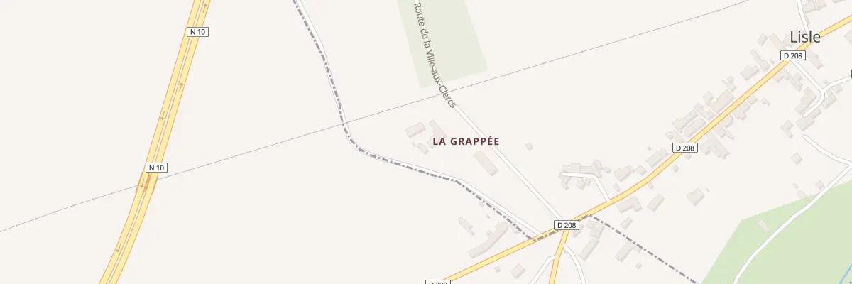 Plan du 1 La Grappee à Lisle