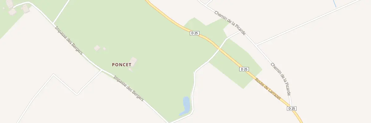 Plan du 5210 Poncet à Saint-Sardos