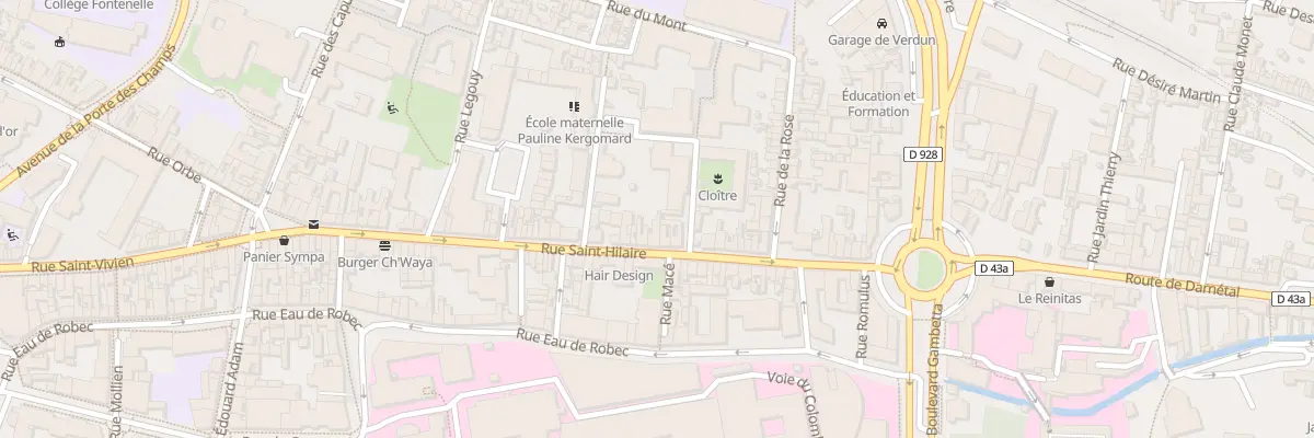 Plan du 54 Rue Saint Hilaire à Rouen