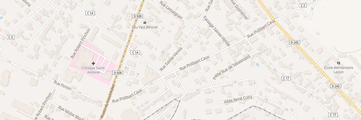 Plan du 10 Rue Sainte Venise Bihorel à Bihorel