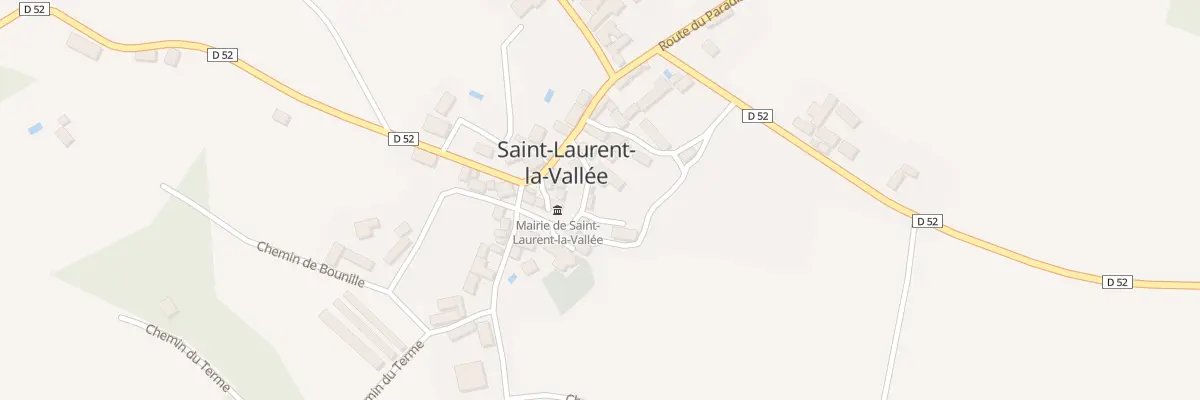 Plan du 54 Le Bourg à Saint-Laurent-la-Vallée