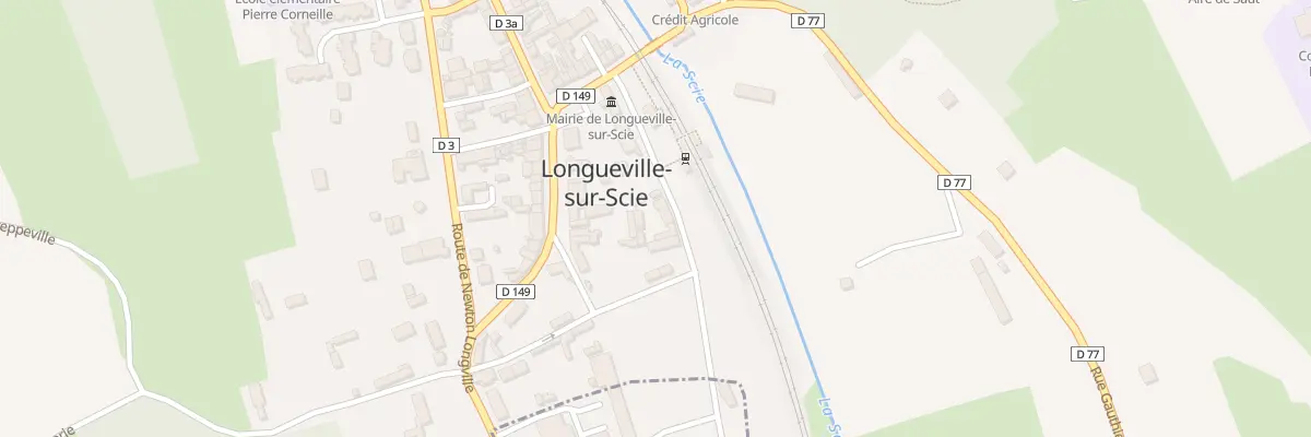 Plan du 10 Rue du Général de Gaulle à Longueville-sur-Scie