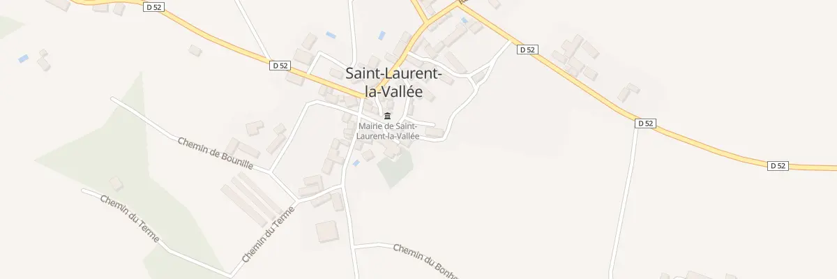 Plan du 53 Le Bourg à Saint-Laurent-la-Vallée