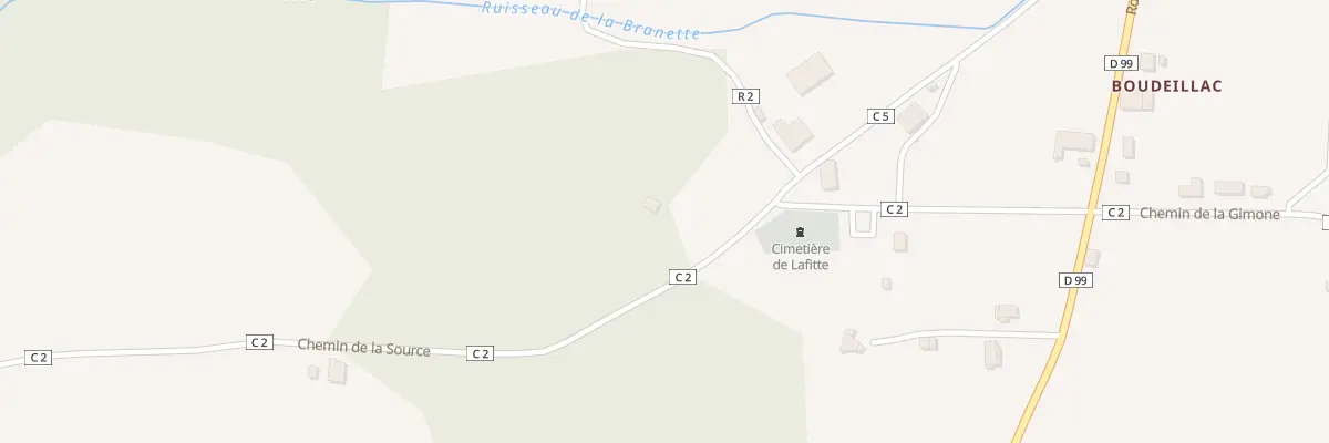 Plan du 466 Che de la Source à Lafitte