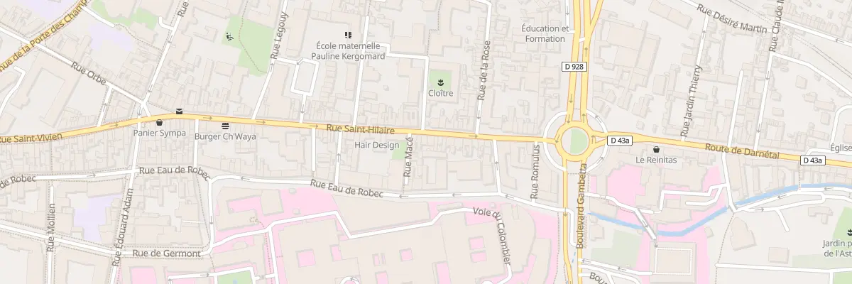 Plan du 43 Rue Saint Hilaire à Rouen