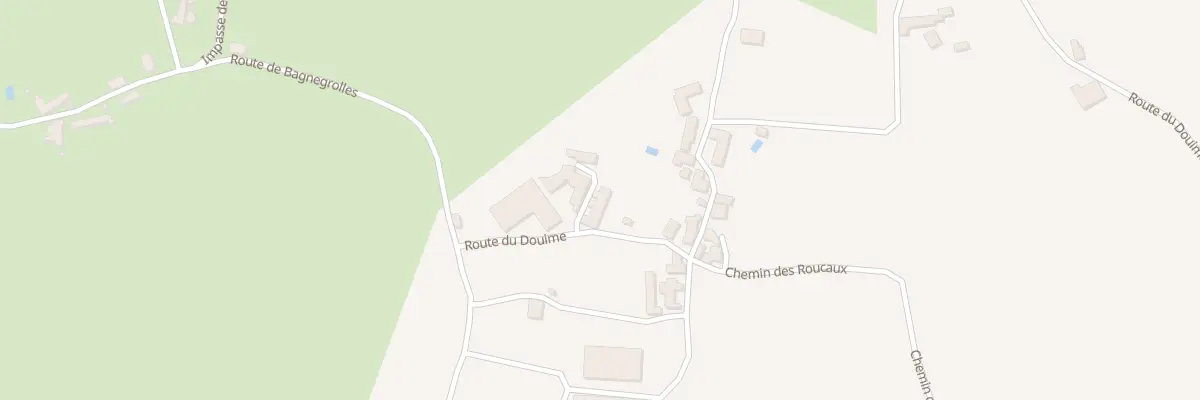 Plan du 34 Rte du Douime à Azerat