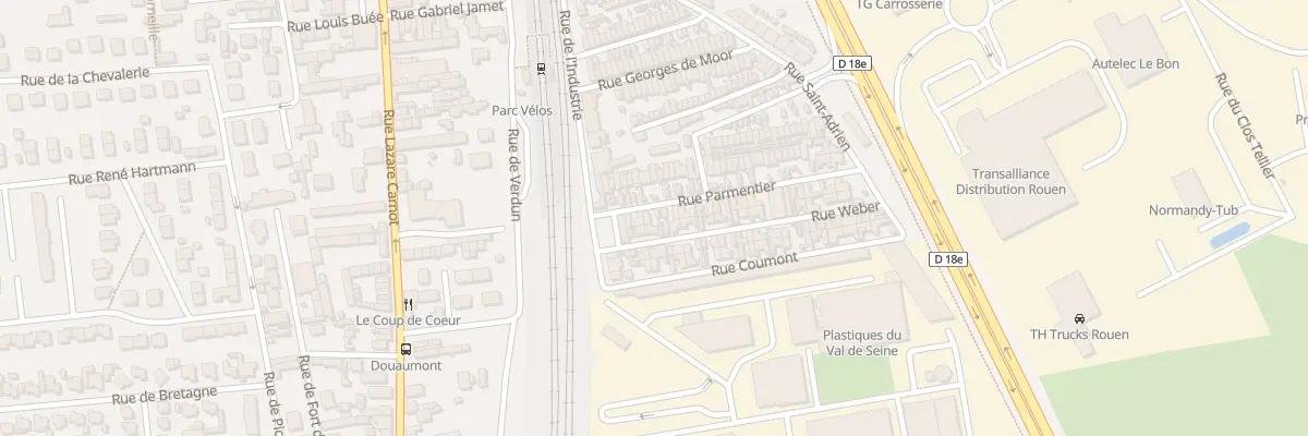 Plan du 6 Rue Parmentier à Saint-Étienne-du-Rouvray