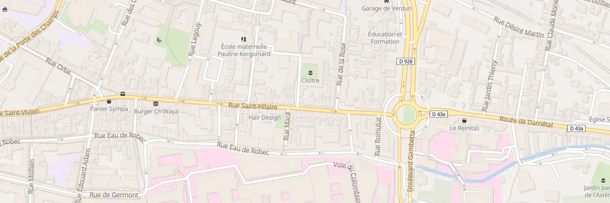 Plan du 44 Rue Saint Hilaire à Rouen