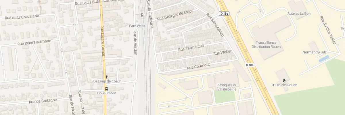 Plan du 5 Rue Weber à Saint-Étienne-du-Rouvray