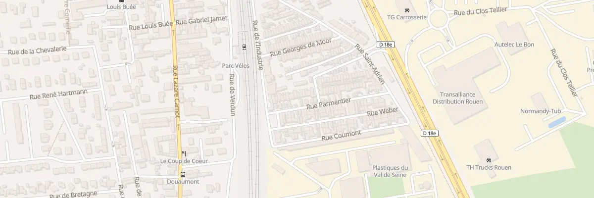 Plan du 11B Rue Parmentier à Saint-Étienne-du-Rouvray