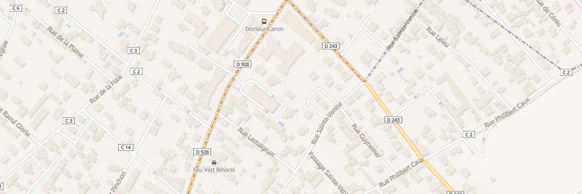 Plan du 8 Rue Eugène Dévé à Bihorel