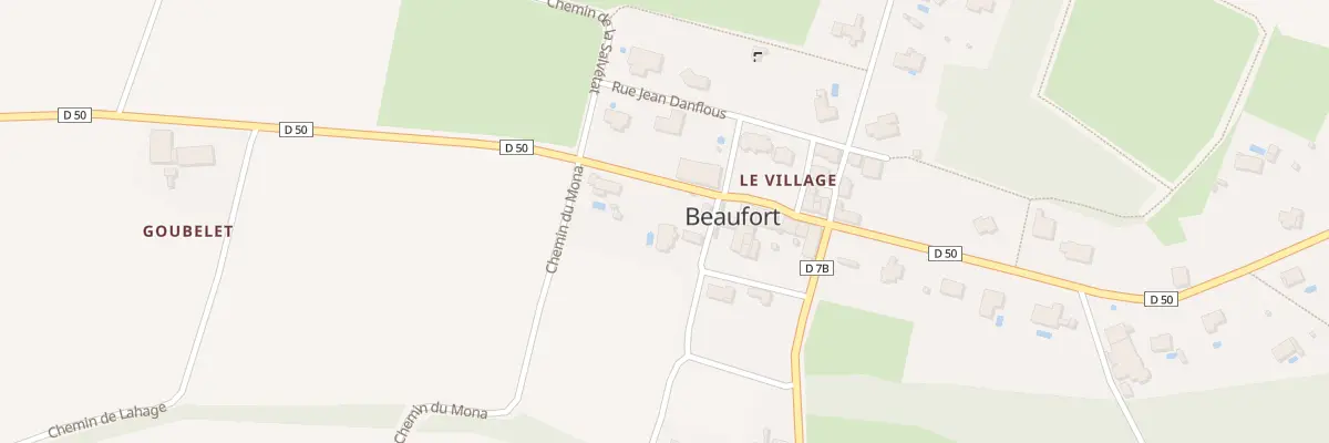 Plan du 89 Rue Francois Barbaria à Beaufort