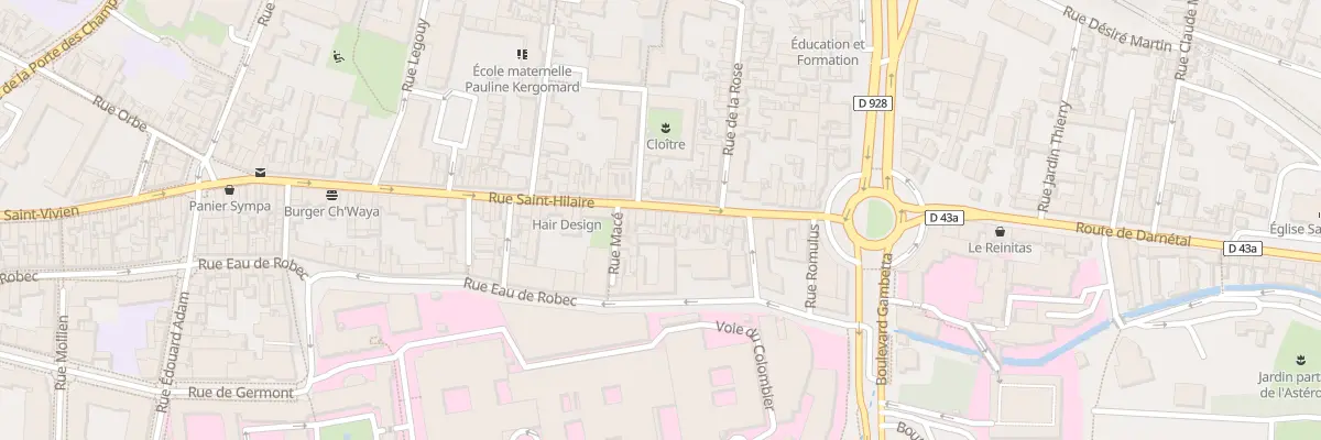 Plan du 41 Rue Saint Hilaire à Rouen