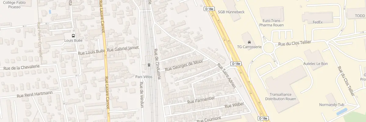 Plan du 26 Rue Georges de Moor à Saint-Étienne-du-Rouvray