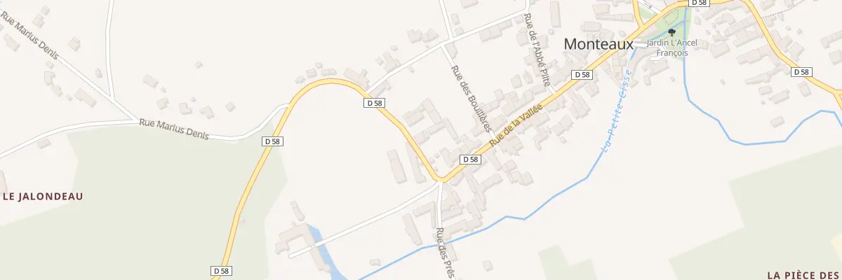 Plan du 46 Rue de la Vallée à Monteaux