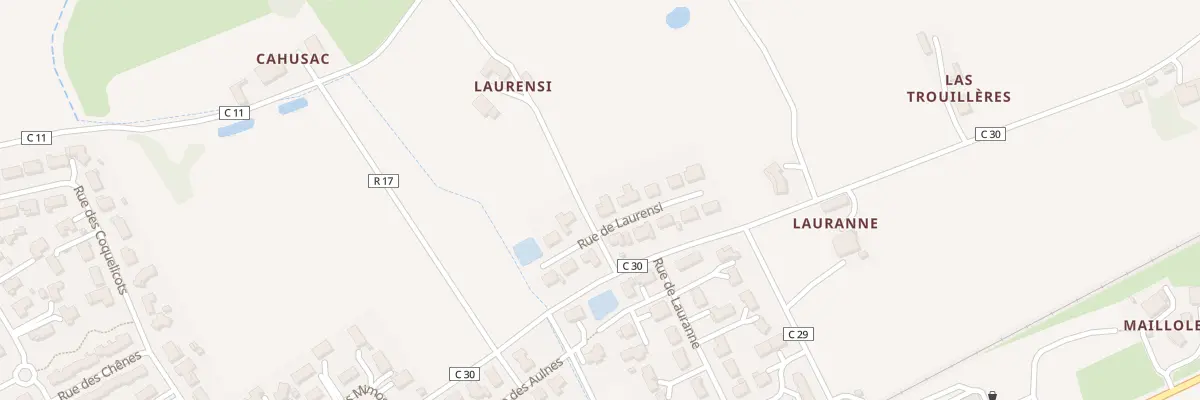 Plan du 6 Rue de Laurensi à L’Isle-Jourdain