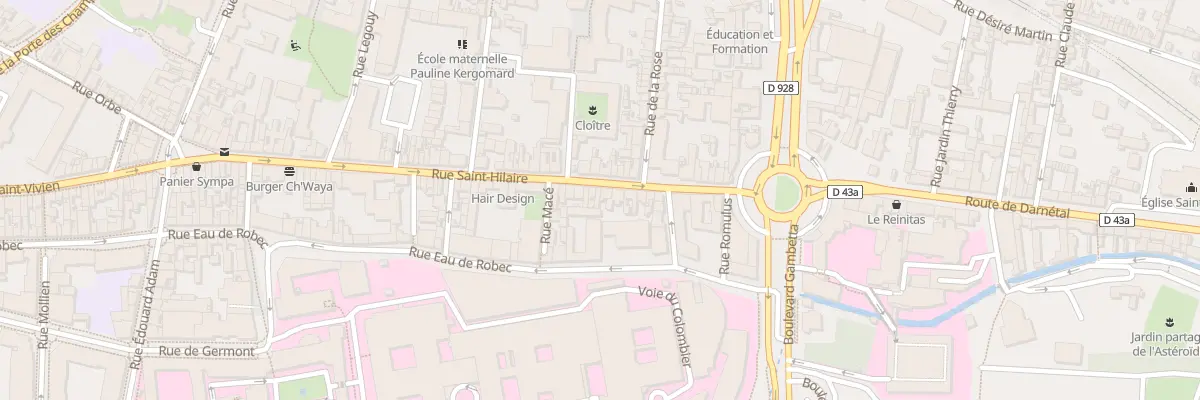 Plan du 33 Rue Saint Hilaire à Rouen