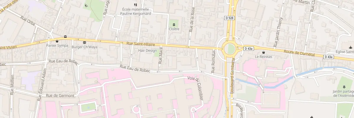 Plan du 35 Rue Saint Hilaire à Rouen