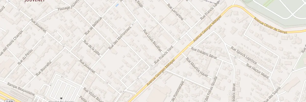 Plan du 1 Rue Louis Bouilhet à Rouen