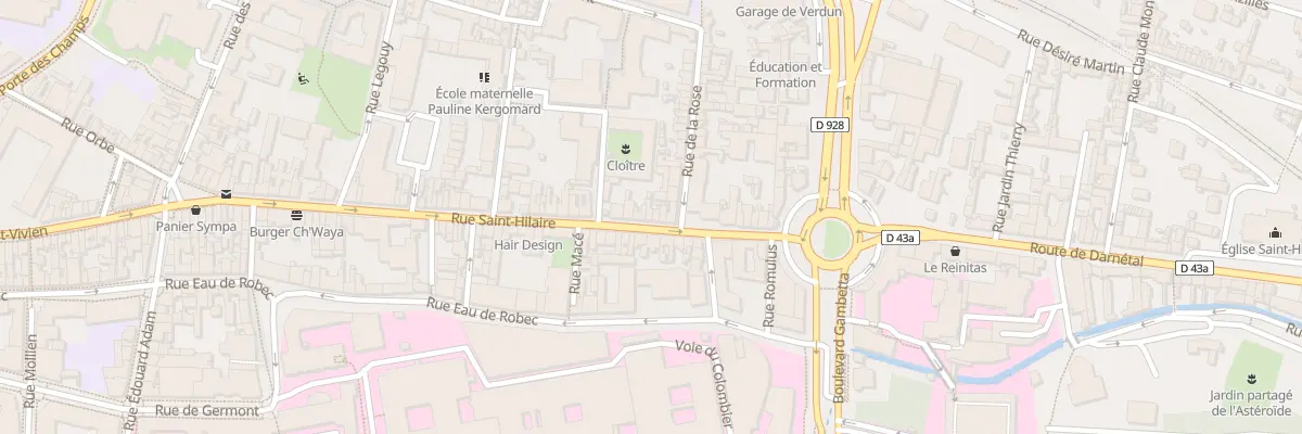Plan du 38 Rue Saint Hilaire à Rouen