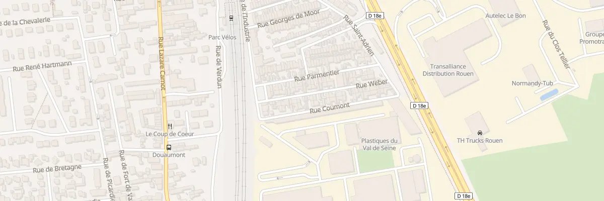 Plan du 10 Rue Weber à Saint-Étienne-du-Rouvray