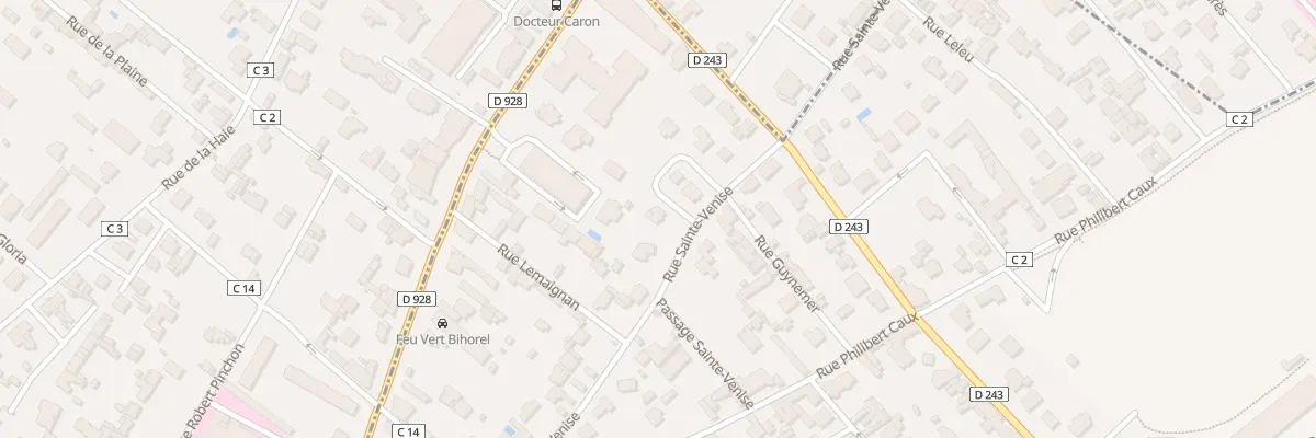 Plan du 25 Rue Sainte Venise Bihorel à Bihorel