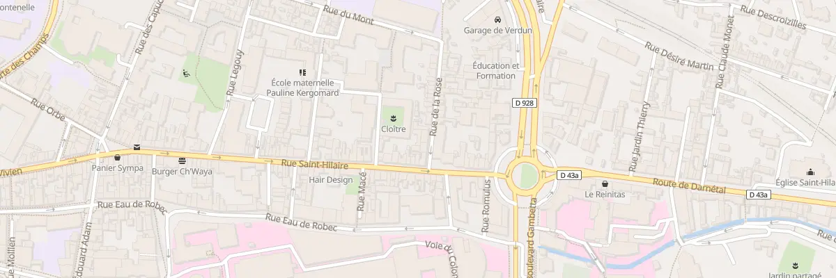 Plan du 36 Rue Saint Hilaire à Rouen