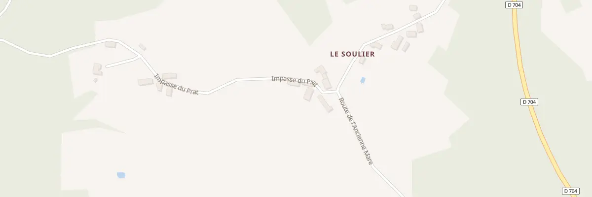 Plan du 9001 Le Soulier Sud à Anlhiac