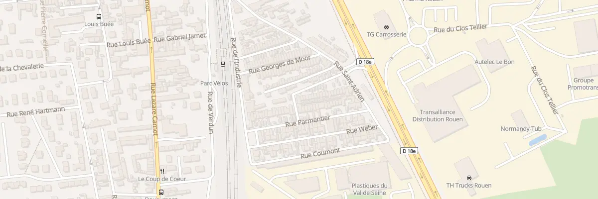 Plan du 1 Rue Riesch à Saint-Étienne-du-Rouvray