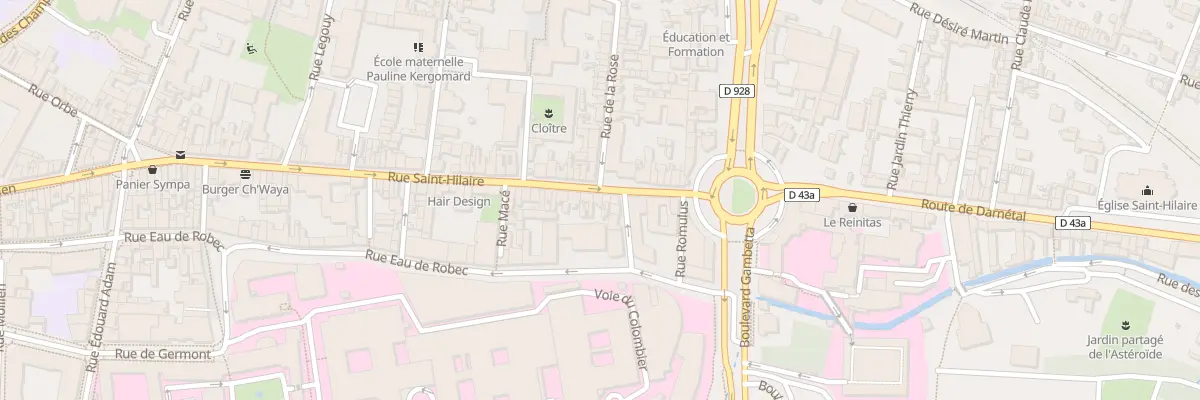 Plan du 19 Rue Saint Hilaire à Rouen