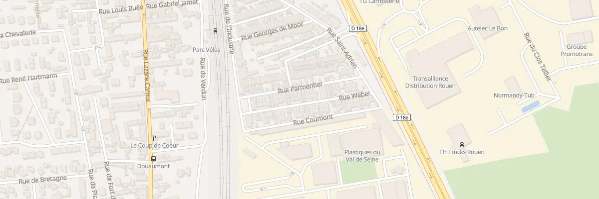 Plan du 13 Rue Weber à Saint-Étienne-du-Rouvray