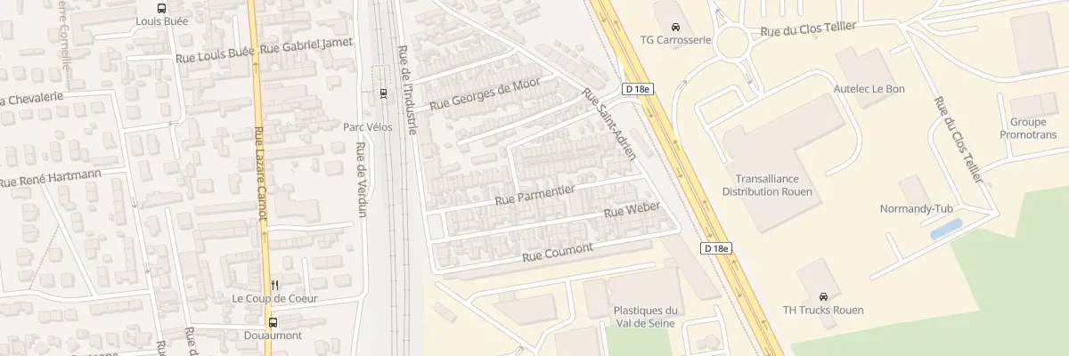 Plan du 29 Rue Parmentier à Saint-Étienne-du-Rouvray