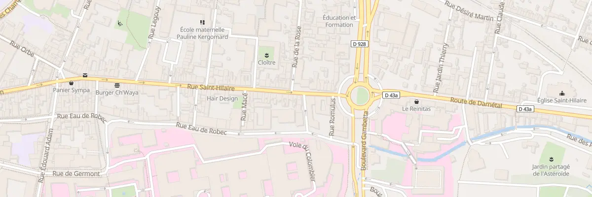 Plan du 15 Rue Saint Hilaire à Rouen
