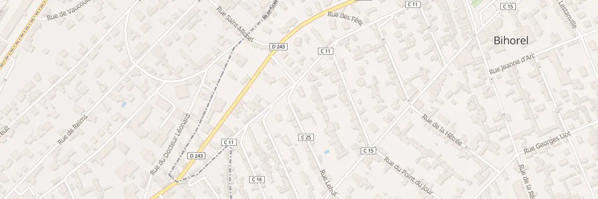 Plan du 1 Rue Lehut à Bihorel