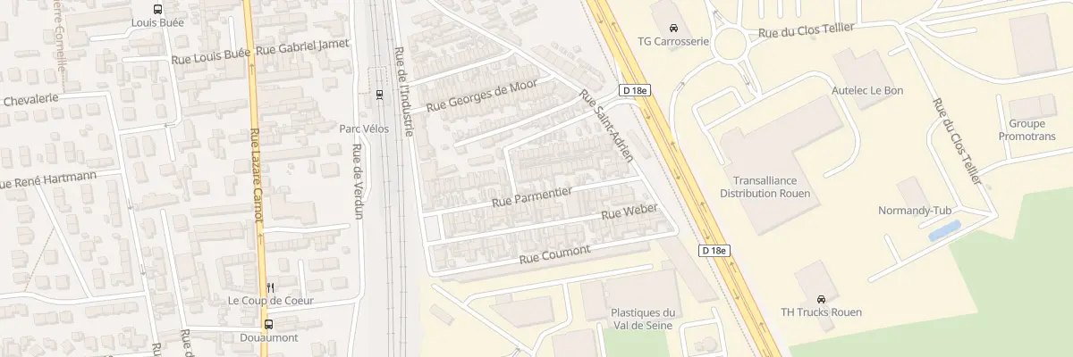 Plan du 31 Rue Parmentier à Saint-Étienne-du-Rouvray