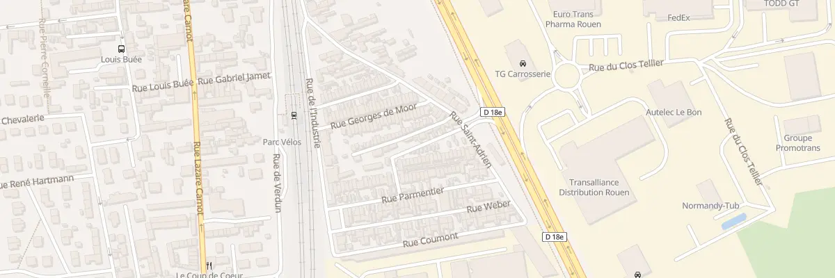 Plan du 25 Rue Riesch à Saint-Étienne-du-Rouvray