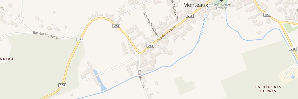 Plan du 47 Rue de la Vallée à Monteaux